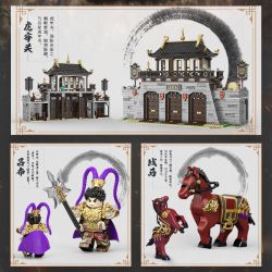 DECOOL BRICKCOOL 20517 TAM QUỐC CHÍ HULAO ĐÈO LỮ BỐ THỎ ĐỎ bộ đồ chơi xếp lắp ráp ghép mô hình Three Kingdoms Tam Quốc Diễn Nghĩa 1399 khối