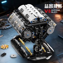 GOQI GQ-3101 3101 GQ3101 ĐỘNG CƠ V8 NHỎ bộ đồ chơi xếp lắp ráp ghép mô hình Technic MINI V8 ENGINE Kỹ Thuật Công Nghệ Cao Mô Hình Phương Tiện 502 khối