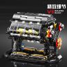 GOQI GQ-3101 3101 GQ3101 ĐỘNG CƠ V8 NHỎ bộ đồ chơi xếp lắp ráp ghép mô hình Technic MINI V8 ENGINE Kỹ Thuật Công Nghệ Cao Mô Hình Phương Tiện 502 khối