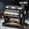 GOQI GQ-3101 3101 GQ3101 ĐỘNG CƠ V8 NHỎ bộ đồ chơi xếp lắp ráp ghép mô hình Technic MINI V8 ENGINE Kỹ Thuật Công Nghệ Cao Mô Hình Phương Tiện 502 khối