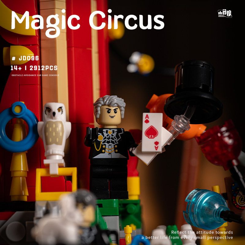 SMALL ANGLE JD096 RẠP XIẾC bộ đồ chơi xếp lắp ráp ghép mô hình Creator MAGIC CIRCUS Sáng Tạo 2912 khối