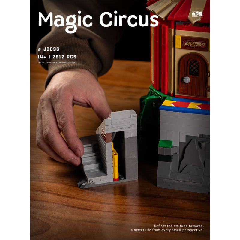 SMALL ANGLE JD096 RẠP XIẾC bộ đồ chơi xếp lắp ráp ghép mô hình Creator MAGIC CIRCUS Sáng Tạo 2912 khối