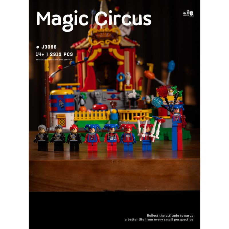 SMALL ANGLE JD096 RẠP XIẾC bộ đồ chơi xếp lắp ráp ghép mô hình Creator MAGIC CIRCUS Sáng Tạo 2912 khối
