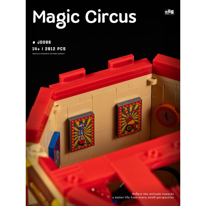 SMALL ANGLE JD096 RẠP XIẾC bộ đồ chơi xếp lắp ráp ghép mô hình Creator MAGIC CIRCUS Sáng Tạo 2912 khối