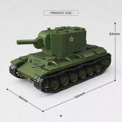 THIRDPARTY 300028 XE TĂNG HẠNG NẶNG KV-2 CỦA LIÊN XÔ 1:40 tỷ lệ 1:40 bộ đồ chơi xếp lắp ráp ghép mô hình Military Army KV-2 HEAVY TANK Quân Sự Bộ Đội 803 khối