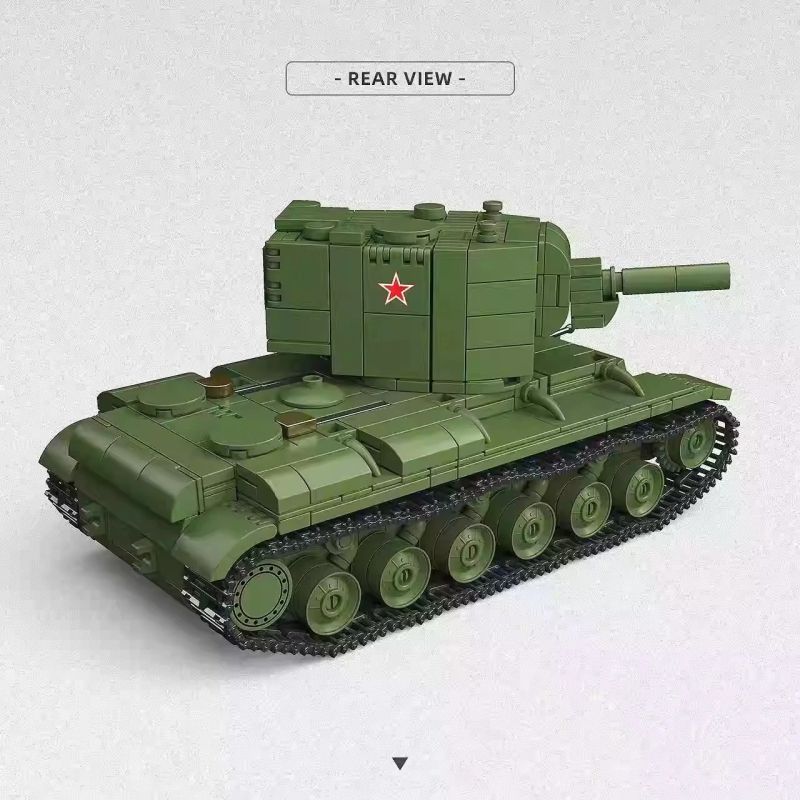 THIRDPARTY 300028 XE TĂNG HẠNG NẶNG KV-2 CỦA LIÊN XÔ 1:40 tỷ lệ 1:40 bộ đồ chơi xếp lắp ráp ghép mô hình Military Army KV-2 HEAVY TANK Quân Sự Bộ Đội 803 khối