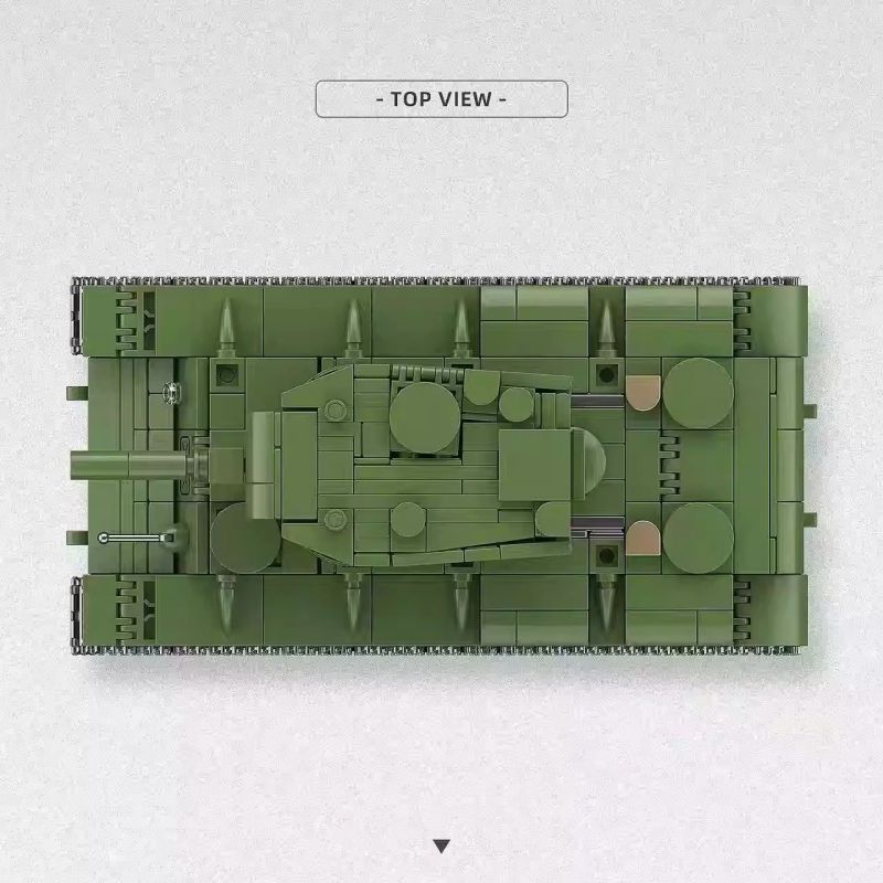 THIRDPARTY 300028 XE TĂNG HẠNG NẶNG KV-2 CỦA LIÊN XÔ 1:40 tỷ lệ 1:40 bộ đồ chơi xếp lắp ráp ghép mô hình Military Army KV-2 HEAVY TANK Quân Sự Bộ Đội 803 khối