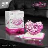 WEILE CHUANGXIANG 2265 2266 2267 2268 TRÁI TIM NỞ RỘ HOA VÀ TÌNH YÊU 4 PHONG CÁCH bộ đồ chơi xếp lắp ráp ghép mô hình Arts & Crafts 768 khối