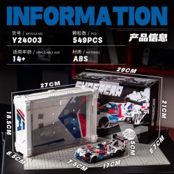 EIKEE Y24003 24003 XE BMW HYBRID V8 LE MANS RACING LƯỚI bộ đồ chơi xếp lắp ráp ghép mô hình Speed Champions Racing Cars Đua Xe Công Thức 549 khối