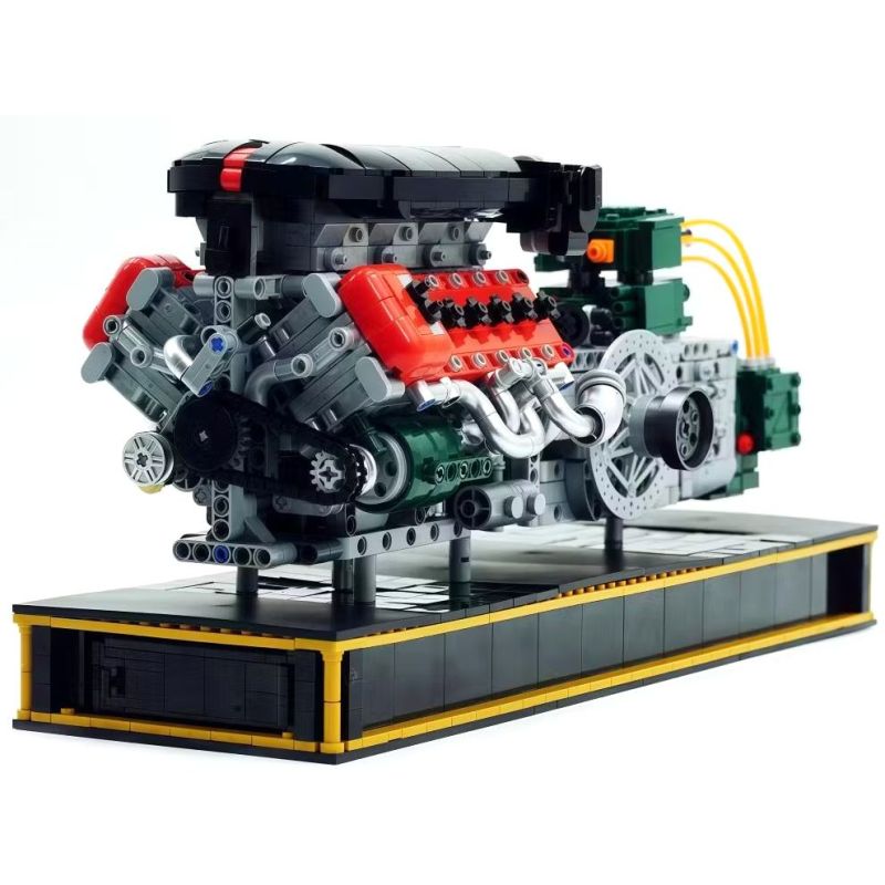 MorkModel 026001 Mork Model 026001 ĐỘNG CƠ TỰ MỒI LỚN LAFA V12 1:5 tỷ lệ 1:5 bộ đồ chơi xếp lắp ráp ghép mô hình Technic V12 ENGINE Kỹ Thuật Công Nghệ Cao Mô Hình Phương Tiện 2322 khối