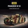 12GO 97030 THIẾT GIÁP IV LOẠI 1:28 tỷ lệ 1:28 bộ đồ chơi xếp lắp ráp ghép mô hình Military Army PANZER IV H Quân Sự Bộ Đội 1641 khối