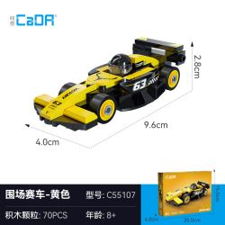 CADA DOUBLEE C55102 55102 C55103 55103 C55104 55104 C55105 55105 C55106 55106 C55107 55107 C55108 55108 C55109 55109 PADDOCK RACING 8 MÔ HÌNH bộ đồ chơi xếp lắp ráp ghép mô hình Racers Đua Tốc Độ 70 khối