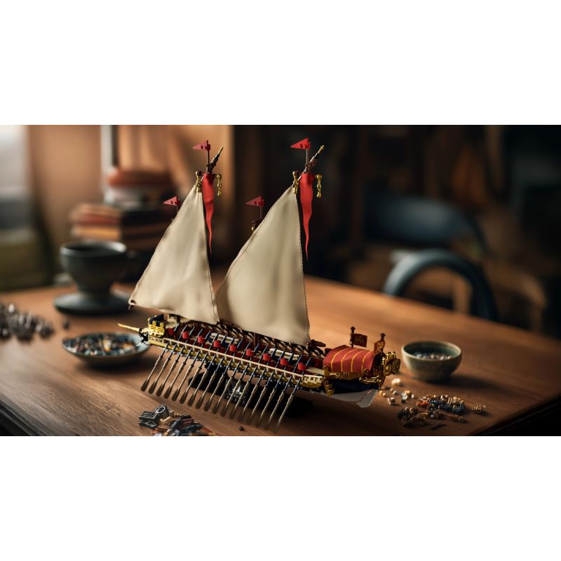 NIFELIZ NF10338 10338 BẾP HY LẠP bộ đồ chơi xếp lắp ráp ghép mô hình Creator GALLEY SAILING SHIP Sáng Tạo 1538 khối