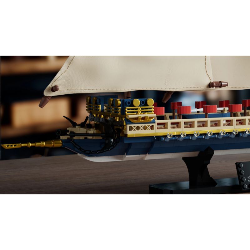 NIFELIZ NF10338 10338 BẾP HY LẠP bộ đồ chơi xếp lắp ráp ghép mô hình Creator GALLEY SAILING SHIP Sáng Tạo 1538 khối