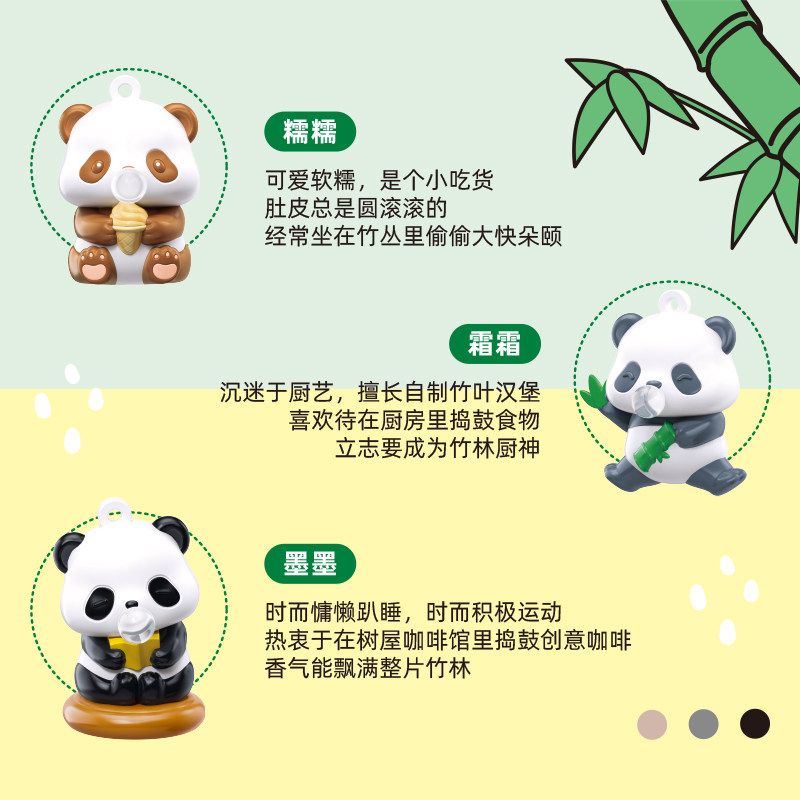 SLUBAN M38-B1599 B1599 1599 M38B1599 38-B1599 HỘP MÙ PANDA PABOBO 9 KIỂU bộ đồ chơi xếp lắp ráp ghép mô hình