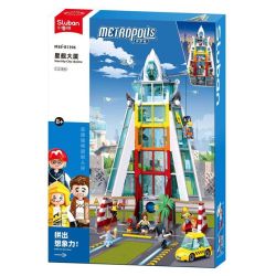 SLUBAN M38-B1396 B1396 1396 M38B1396 38-B1396 THÀNH PHỐ TRONG MƠ TÒA NHÀ PHI THUYỀN bộ đồ chơi xếp lắp ráp ghép mô hình City STARSHIP CITY SKYLINE 1131 khối