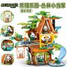 SLUBAN M38-B1520 B1520 1520 M38B1520 38-B1520 THIÊN ĐƯỜNG GẤU TRÚC BẬC THẦY TRONG RỪNG bộ đồ chơi xếp lắp ráp ghép mô hình 464 khối