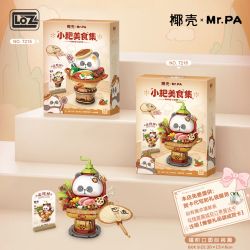 LOZ 7215 CÀO NHỎ CƠM NGUỘI NIÊU bộ đồ chơi xếp lắp ráp ghép mô hình 653 khối