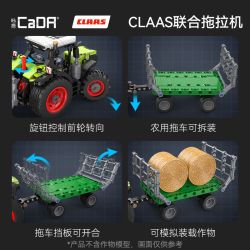 CADA DOUBLEE C65015 65015 MÁY KÉO LIÊN HỢP MINI CLAAS bộ đồ chơi xếp lắp ráp ghép mô hình City Thành Phố 448 khối