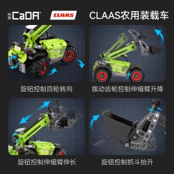 CADA DOUBLEE C65016 65016 MÁY XÚC NÔNG NGHIỆP MINI CLAAS bộ đồ chơi xếp lắp ráp ghép mô hình City Thành Phố 401 khối