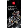 XINZHUAN XZ0015 Stormcore V2 Engine Xếp hình lắp ráp ghép mô hình Động cơ đầu chai của Harley