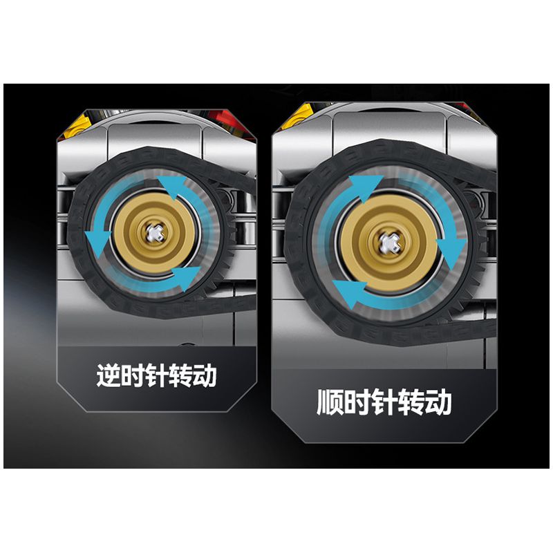 XINZHUAN XZ0015 Stormcore V2 Engine Xếp hình lắp ráp ghép mô hình Động cơ đầu chai của Harley