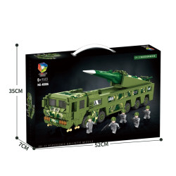 JiQiLe 46006 CH-17 Hypersonic Ballistic Missile Lắp ráp tên lửa hành trình siêu âm 1037 chi tiết