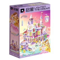 QMAN ENLIGHTEN KEEPPLEY 32023 XỨ SỞ THẦN TIÊN ĐẦY HOA LÂU ĐÀI CỔ TÍCH BẰNG KÍNH bộ đồ chơi xếp lắp ráp PRINCESS LEAH 2116 khối