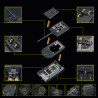 12GO 97021 Jagdpanzer Tiger P Xếp hình lắp ráp ghép mô hình Pháo chống tăng hạng nặng Ferdinand phiên bản cổ điển 1:28