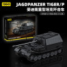 12GO 97021 Jagdpanzer Tiger P Xếp hình lắp ráp ghép mô hình Pháo chống tăng hạng nặng Ferdinand phiên bản cổ điển 1:28