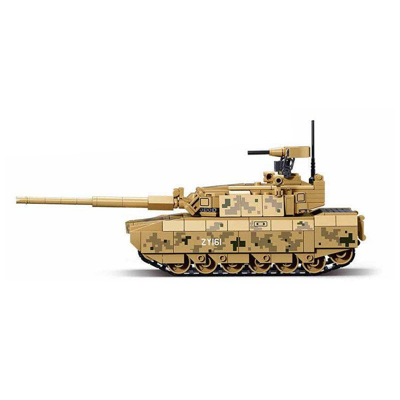Sluban M38-B1616 ZTZ-100S MBT Xếp hình lắp ráp ghép mô hình Xe tăng chiến đấu chủ lực ZTZ-100S 1:44