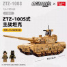 Sluban M38-B1616 ZTZ-100S MBT Xếp hình lắp ráp ghép mô hình Xe tăng chiến đấu chủ lực ZTZ-100S 1:44