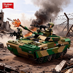 Sluban M38-B1592 Xếp hình lắp ráp ghép mô hình Xe chiến đấu bộ binh bánh xích ZBD-04A