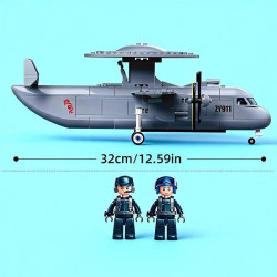 Sluban M38-B1615 Xếp hình lắp ráp ghép mô hình Máy bay cảnh báo sớm trên tàu Air Warning 600