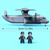 Sluban M38-B1615 Xếp hình lắp ráp ghép mô hình Máy bay cảnh báo sớm trên tàu Air Warning 600