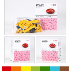 WANGE LIGAO Dr.Luck 1439 Xếp hình lắp ráp ghép mô hình Hạt lớn tùy thích 500g đổ đầy bánh răng cơ khí