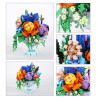 WANGE LIGAO Dr.Luck 3420 Xếp hình lắp ráp ghép mô hình bó hoa thì thầm baroque