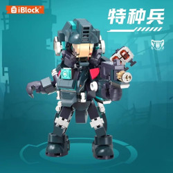 iBlock ib1103-1 Xếp hình lắp ráp ghép mô hình City Dream Heroes: Lực Lượng Đặc Biệt