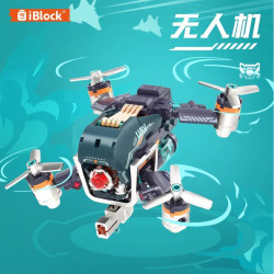 iBlock ib1103-4 Xếp hình lắp ráp ghép mô hình Anh hùng trong mơ thành phố: Máy bay không người lái đặc biệt