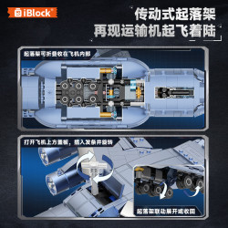 iBlock ib1210 Xếp hình lắp ráp ghép mô hình Máy bay vận tải quân sự Y-20