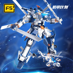F5 F5-A0016 Xếp hình lắp ráp ghép mô hình Wuzhi 10 Longyuan Cơ cấu chuyển đổi máy móc hạng nặng