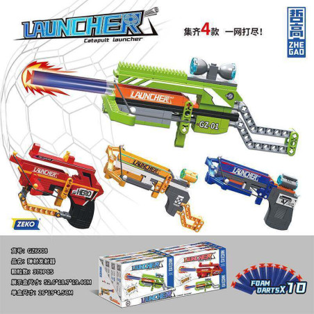 ZHEGAO GZ6008 Xếp hình lắp ráp ghép mô hình 4 loại bệ phóng