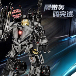 Lingrui Model Jimu Liangpin 10540 Xếp hình lắp ráp ghép mô hình Phiên bản theo dõi xe tăng chiến đấu Hulkbuster Armor