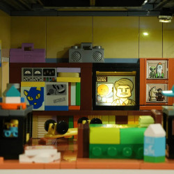 Lumibricks FunWhole 19012 Barbershop Xếp hình lắp ráp ghép mô hình Phố Mỹ: Tiệm hớt tóc đường phố