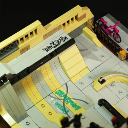 Lumibricks FunWhole 19011 Xếp hình lắp ráp ghép mô hình Phố Mỹ: Công viên ván trượt