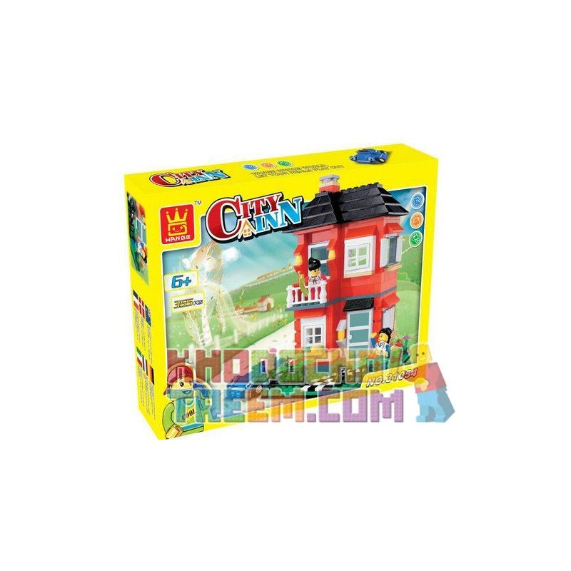WANGE 31054 non  BIỆT THỰ MÀU ĐỎ bộ đồ chơi xếp lắp ráp ghép mô hình City Inn CITYINN Nhà Trọ Thành Phố 355 khối WANGE 31054 non  BIỆT THỰ MÀU ĐỎ bộ đồ chơi xếp lắp ráp ghép mô hình City Inn CITYINN Nhà Trọ Thành Phố 355 khối