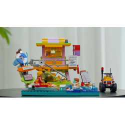 Lumibricks FunWhole 18008 Xếp hình lắp ráp ghép mô hình Chuyến đi đường: Trạm cứu hộ bờ biển