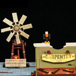 Lumibricks FunWhole 14015 Old West Carpentry Workshop Xếp hình lắp ráp ghép mô hình Miền Tây Xưa: Cửa Hàng Thợ Mộc Miền Tây