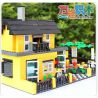 WANGE DR.LUCK 32051 non  BIỆT THỰ CÓ VƯỜN bộ đồ chơi xếp lắp ráp ghép mô hình City Inn CITYINN Nhà Trọ Thành Phố 449 khối