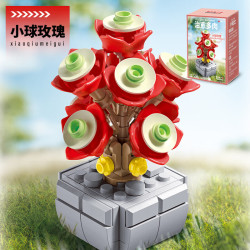 Femibox S2264 Xếp hình lắp ráp ghép mô hình Cure Succulent Phiên bản 1.0: Hoa hồng bóng nhỏ
